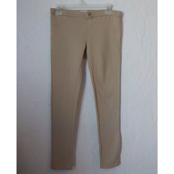 Old Navy Women 14 Beige Jeggins Ankle Pants Pull On Stretch Minimalist Casual - Picture 1 of 7